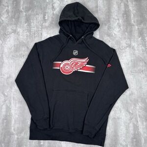 Fanatics Detroit Red Wings Hoodie Mens M NHL Sweatshirt Logo Hockey Pullover